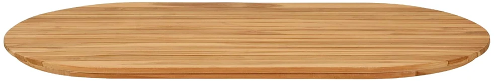 Stalo viršus 110 x 55 x 3,5 cm Ovalo Kieto teka medžio Natūrali