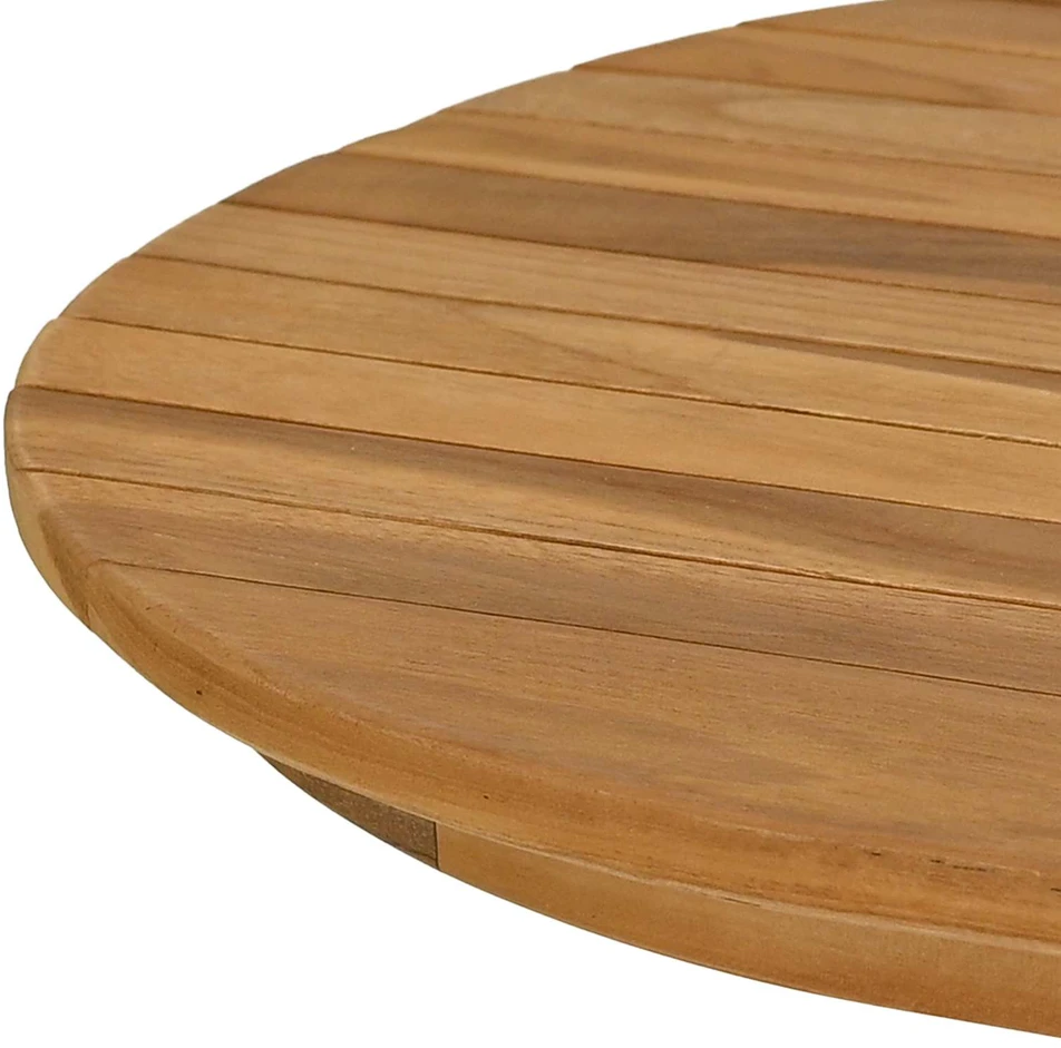 Stalo viršus 110 x 55 x 3,5 cm Ovalo Kieto teka medžio Natūrali