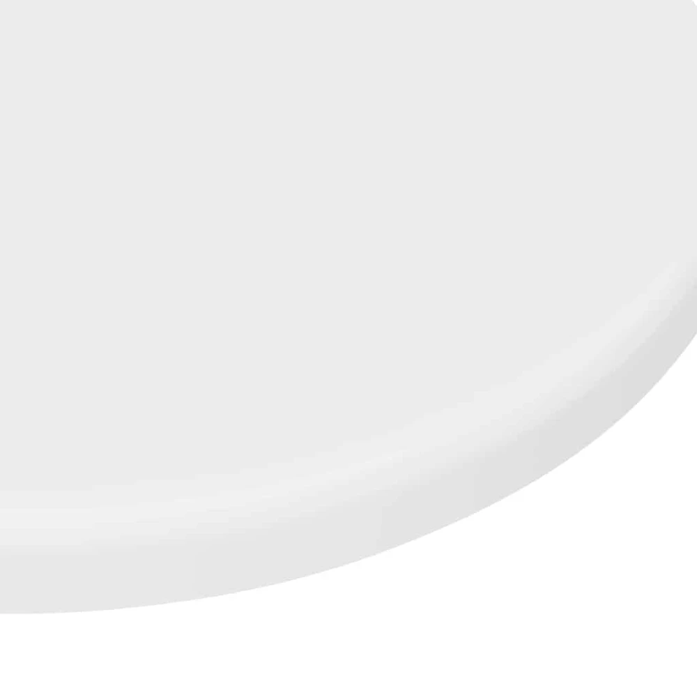 Stalo viršus Ø 30 x 1,5 cm Apvali Apdirbta mediena Balta