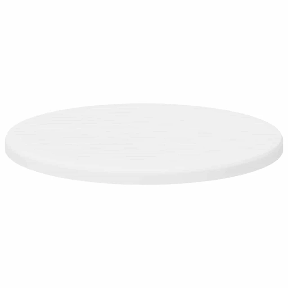 Stalo viršus Ø 30 x 1,5 cm Apvali Apdirbta mediena Balta