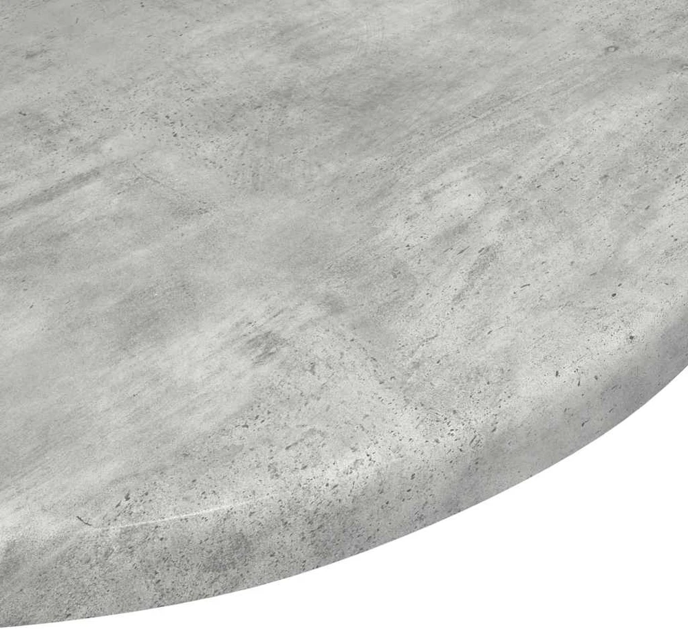 Stalo viršus Ø 40 x 1,5 cm Apvali Apdirbta mediena Betono pilka
