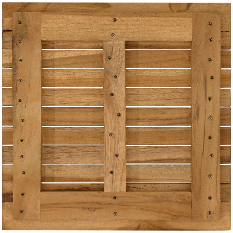 Stalo viršus 50 x 50 x 3,5 cm Kvadrato Kieto teka medžio