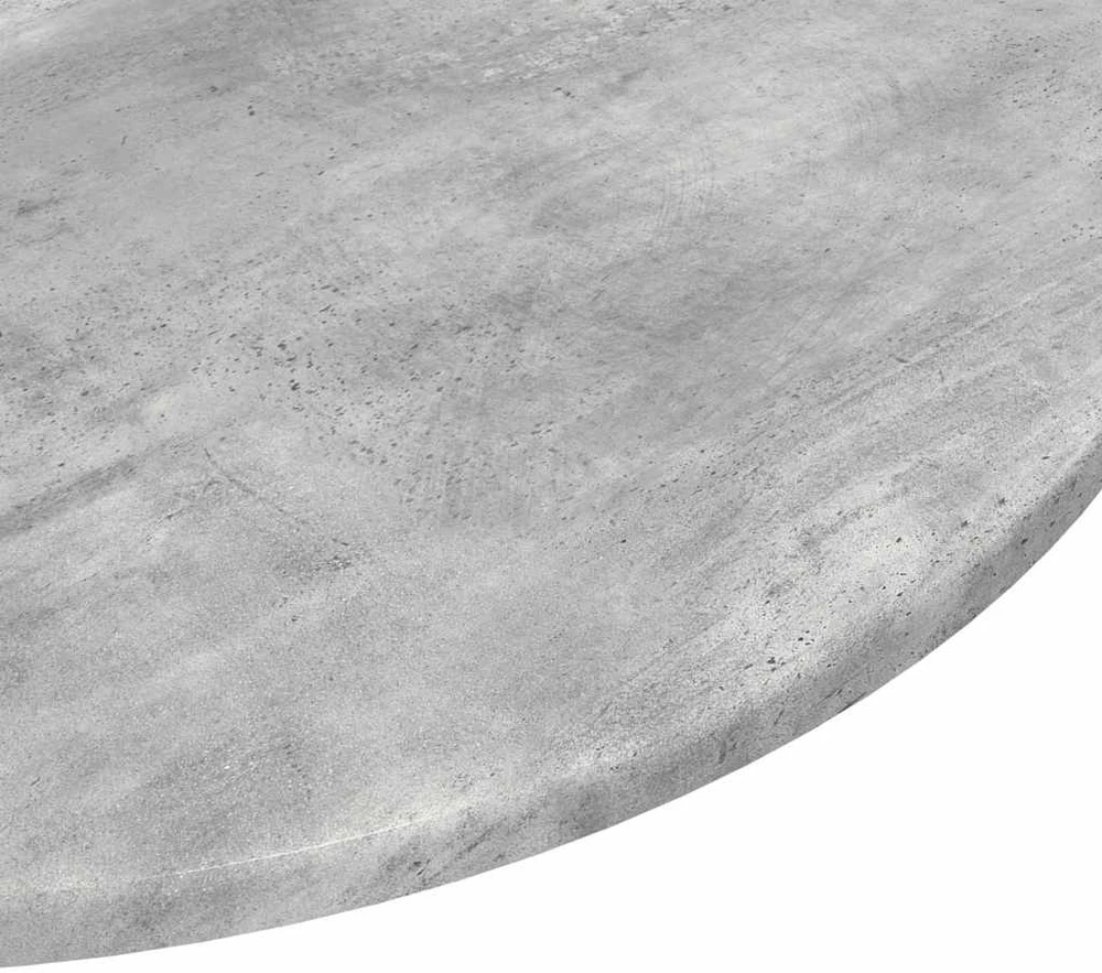 Stalo viršus Ø 60 x 1,5 cm Apvali Apdirbta mediena Betono pilka