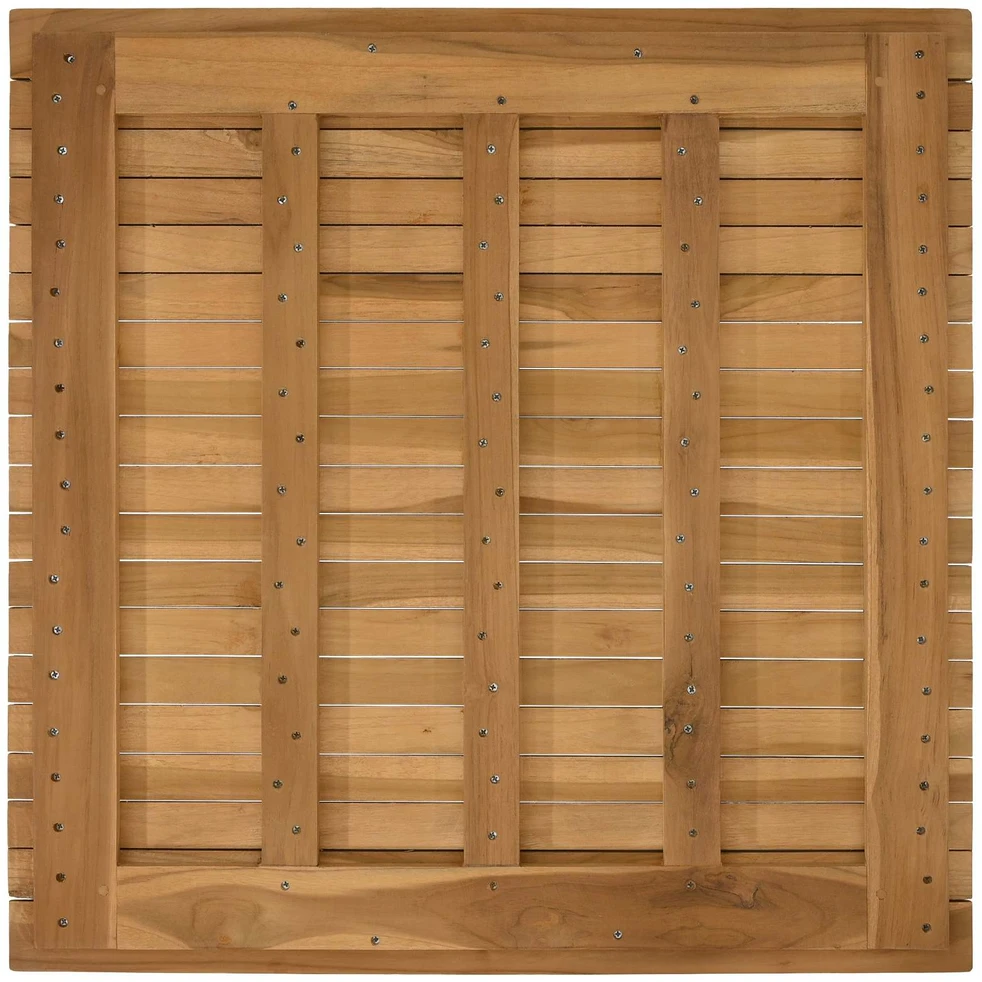 Stalo viršus 70 x 70 x 3,5 cm Kvadrato Kieto teka medžio
