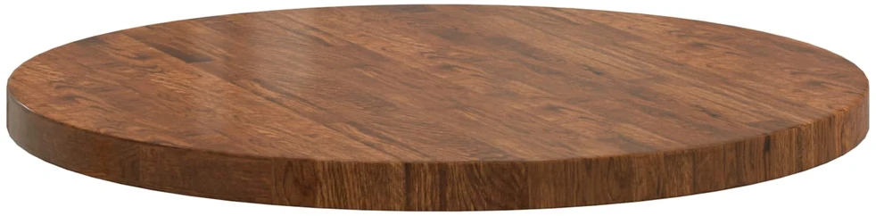 Stalo viršus Ø 80 x 4 cm Apvali Kietas ąžuolo medis