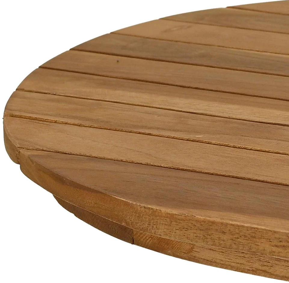 Stalo viršus 80 x 40 x 3,5 cm Ovalo Kieto teka medžio Natūrali
