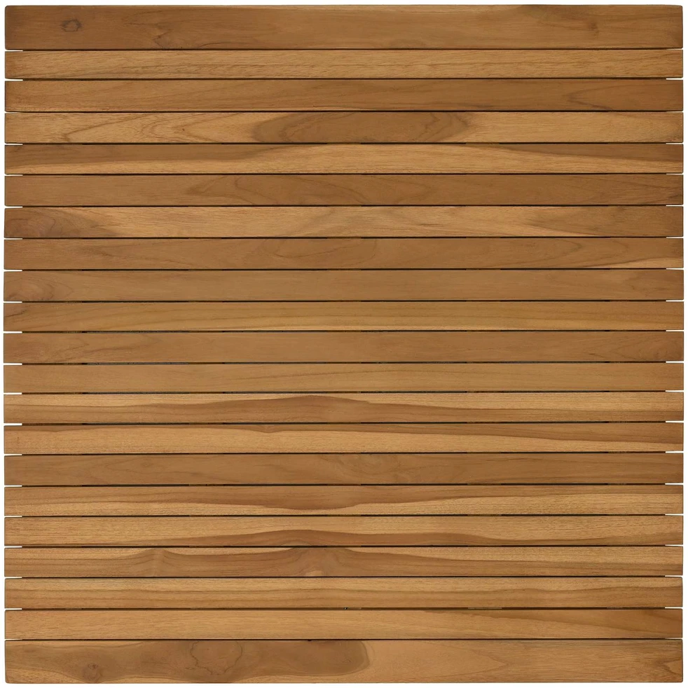 Stalo viršus 80 x 80 x 3,5 cm Kvadrato Kieto teka medžio