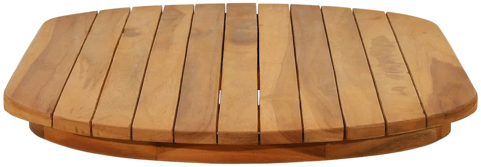 Stalo viršus 90 x 45 x 3,5 cm Ovalo Kieto teka medžio Natūrali