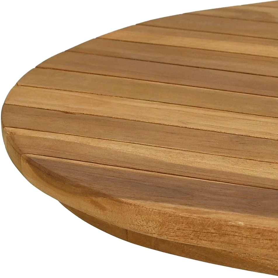 Stalo viršus 90 x 45 x 3,5 cm Ovalo Kieto teka medžio Natūrali
