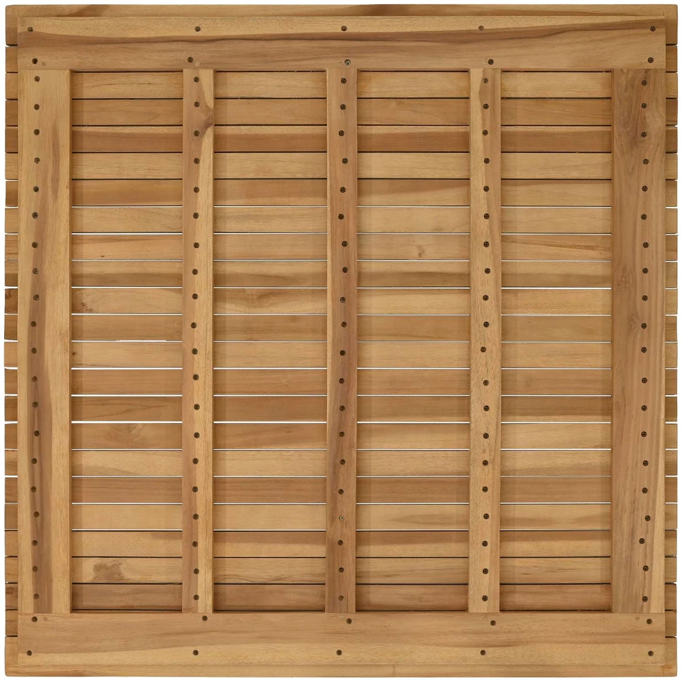 Stalo viršus 90 x 90 x 3,5 cm Kvadrato Kieto teka medžio