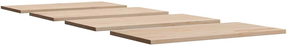 Stalviršiai, 4vnt., 100x50x1,7cm, pušies masyvas, stačiakampiai