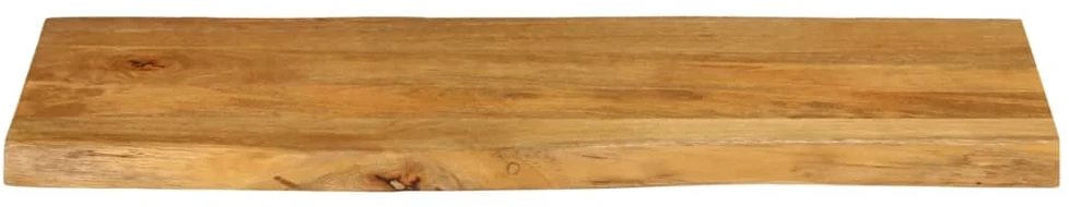 Stalviršis, 100x40x3,8cm, mango masyvas, su gyvu kraštu