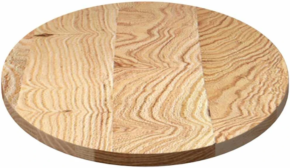 Stalviršis, 100x50x2 cm, ąžuolo medienos masyvas, ovalo formos