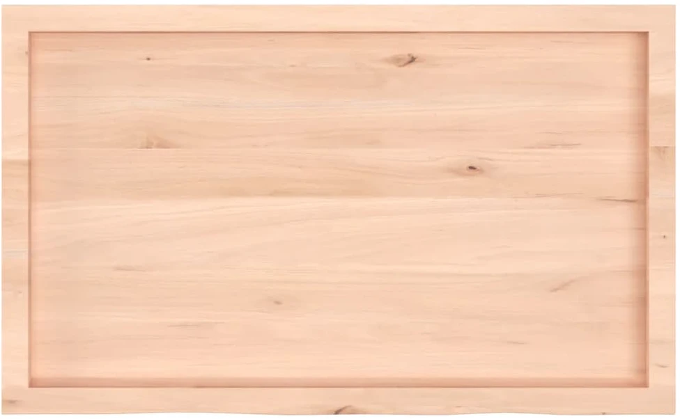 Stalviršis, 100x60x(2-6)cm, neapdorotas ąžuolo medienos masyvas