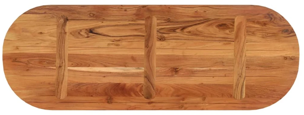 Stalviršis, 110x40x2,5cm, akacijos masyvas, ovalo formos