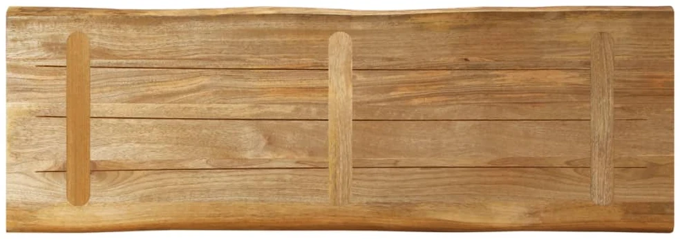 Stalviršis, 110x40x2,5cm, mango masyvas, su gyvu kraštu