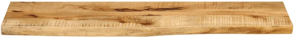 Stalviršis, 110x40x2,5cm, mango masyvas, su gyvu kraštu