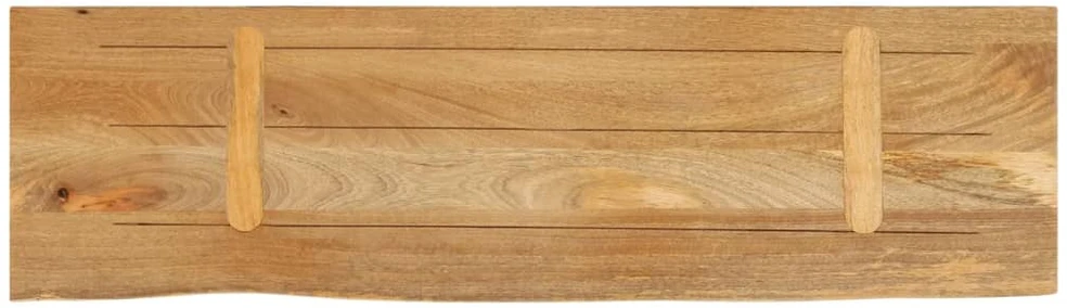 Stalviršis, 110x40x3,8cm, mango masyvas, su gyvu kraštu