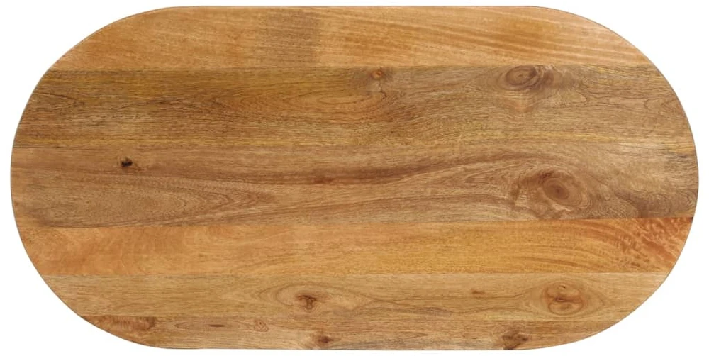Stalviršis, 110x40x3,8cm, mango medienos masyvas, ovalo formos