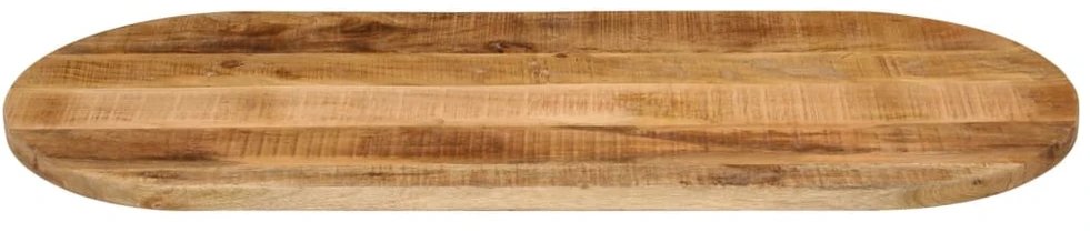 Stalviršis, 110x40x3,8cm, neapdorotas mango masyvas, ovalus