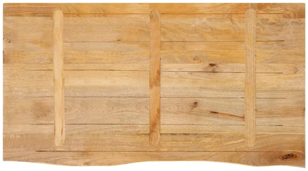 Stalviršis, 110x60x3,8cm, mango masyvas, su gyvu kraštu