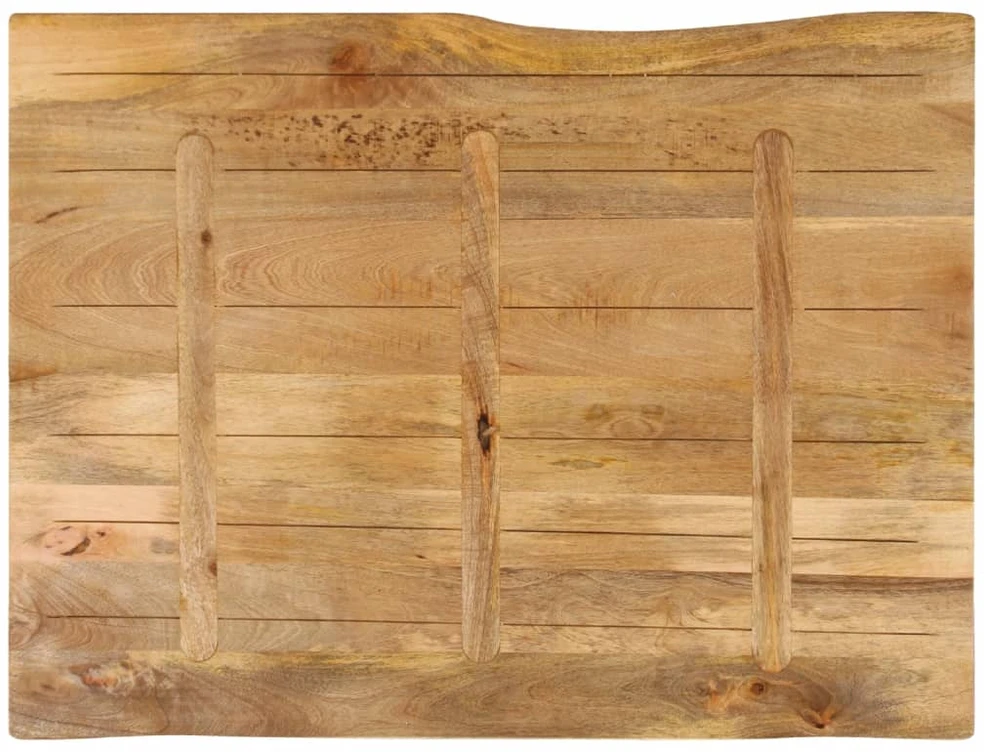 Stalviršis, 110x80x2,5cm, mango masyvas, su gyvu kraštu