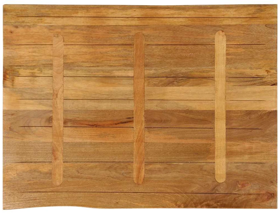 Stalviršis, 110x80x2,5cm, mango masyvas, su gyvu kraštu