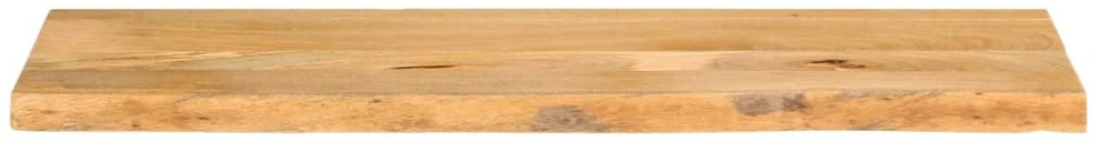 Stalviršis, 120x40x2,5cm, mango masyvas, su gyvu kraštu
