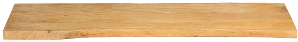 Stalviršis, 120x40x2,5cm, mango masyvas, su gyvu kraštu