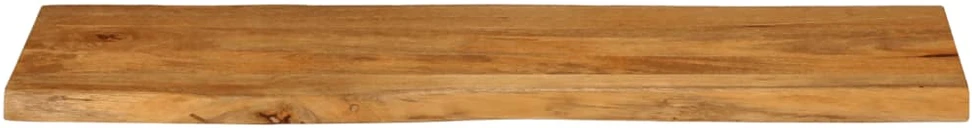 Stalviršis, 120x40x3,8cm, mango masyvas, su gyvu kraštu