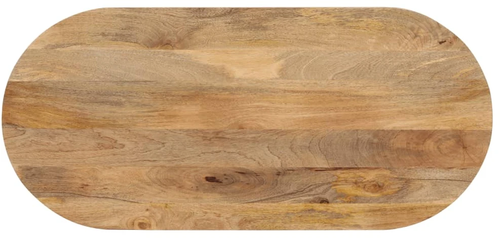 Stalviršis, 120x50x3,8cm, mango medienos masyvas, ovalo formos