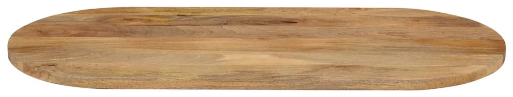 Stalviršis, 120x50x3,8cm, mango medienos masyvas, ovalo formos