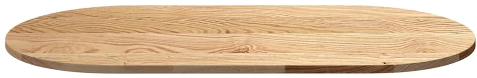 Stalviršis, 120x60x2 cm, ąžuolo medienos masyvas, ovalo formos