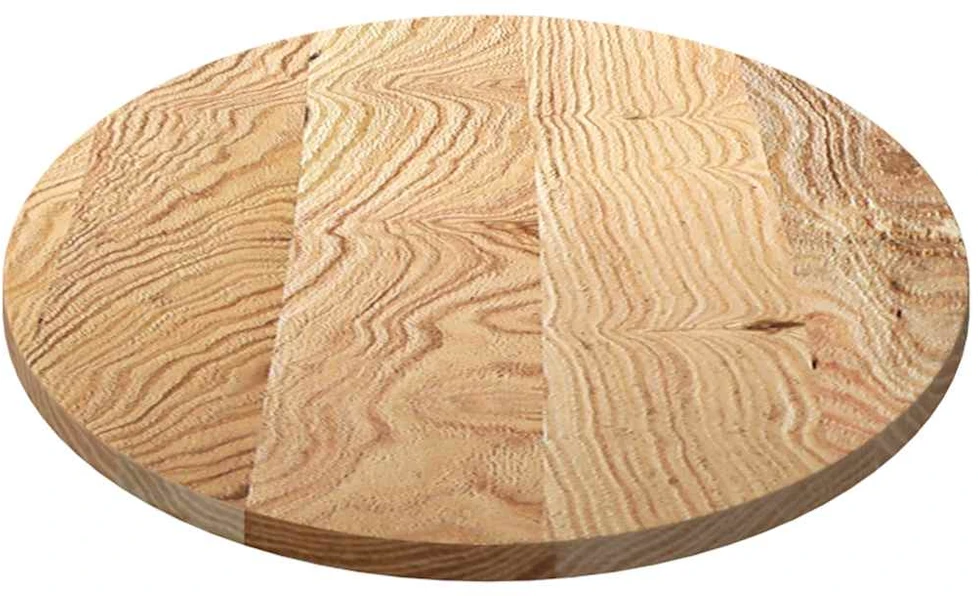 Stalviršis, 120x60x2 cm, ąžuolo medienos masyvas, ovalo formos