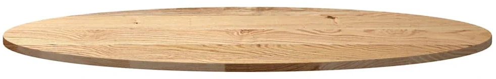 Stalviršis, 120x60x2 cm, ąžuolo medienos masyvas, ovalo formos