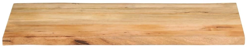 Stalviršis, 120x60x2,5cm, mango masyvas, su gyvu kraštu