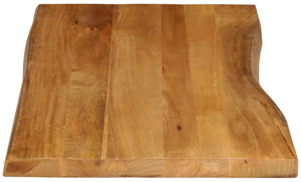 Stalviršis, 120x60x2,5cm, mango masyvas, su gyvu kraštu