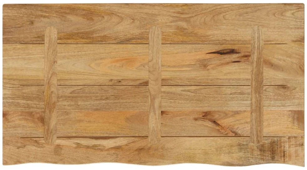 Stalviršis, 120x60x3,8cm, mango masyvas, su gyvu kraštu