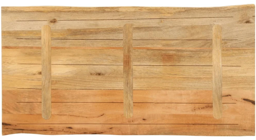 Stalviršis, 120x60x3,8cm, mango masyvas, su gyvu kraštu