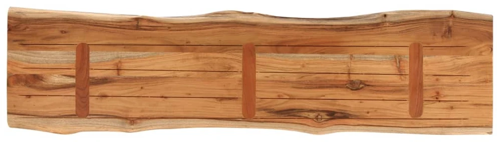 Stalviršis, 140x40x2,5cm, akacijos masyvas, su gyvu kraštu
