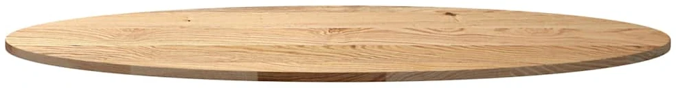 Stalviršis, 140x60x2 cm, ąžuolo medienos masyvas, ovalo formos