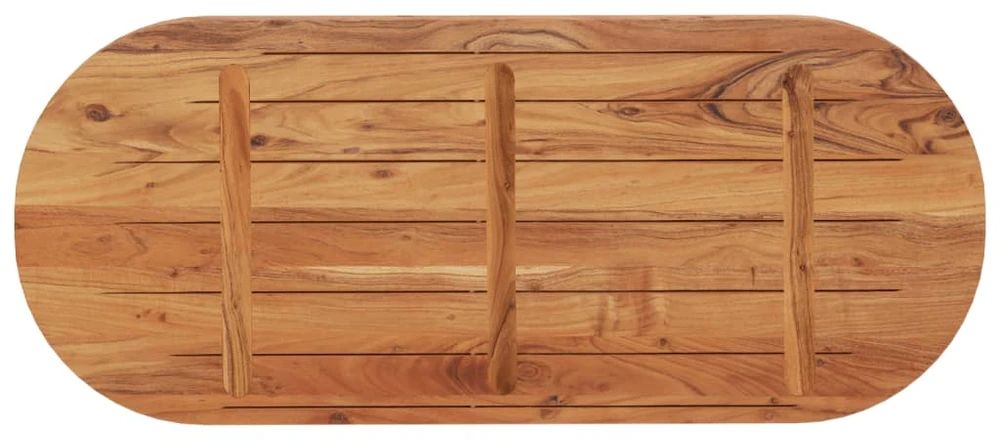 Stalviršis, 140x60x2,5cm, akacijos masyvas, ovalo formos