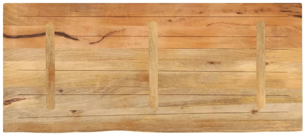 Stalviršis, 140x60x2,5cm, mango masyvas, su gyvu kraštu