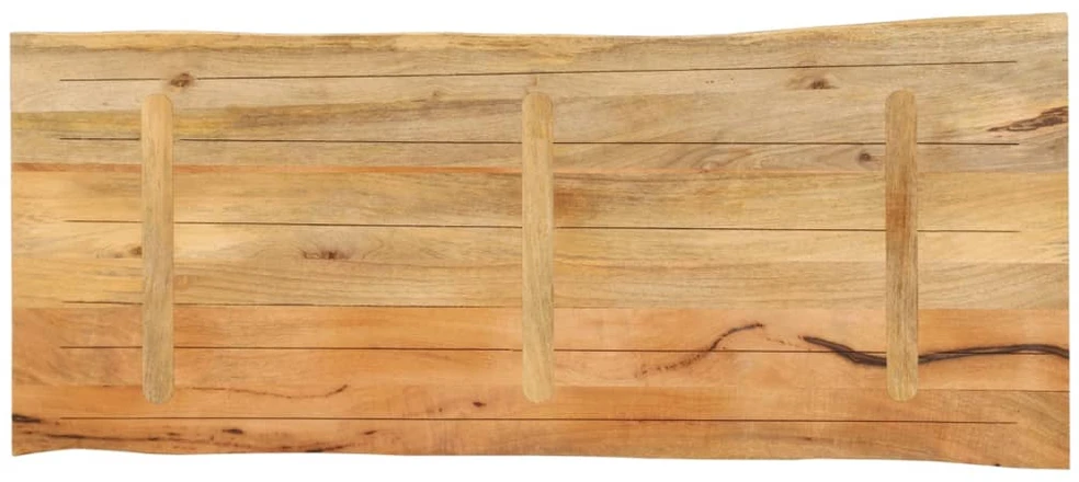 Stalviršis, 140x60x2,5cm, mango masyvas, su gyvu kraštu