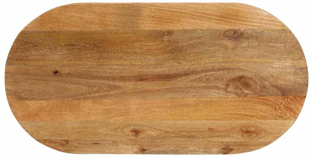 Stalviršis, 140x60x2,5cm, mango medienos masyvas, ovalo formos