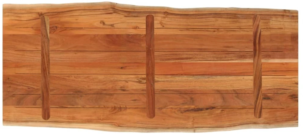 Stalviršis, 140x60x3,8cm, akacijos masyvas, su gyvu kraštu
