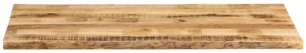 Stalviršis, 140x60x3,8cm, mango masyvas, su gyvu kraštu