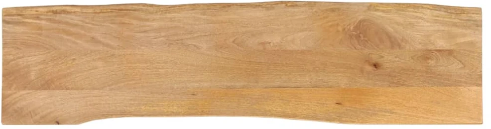 Stalviršis, 160x40x2,5cm, mango masyvas, su gyvu kraštu