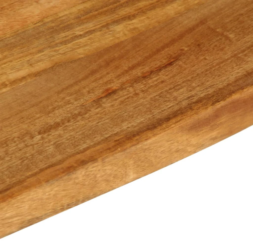 Stalviršis, 160x40x2,5cm, mango masyvas, su gyvu kraštu