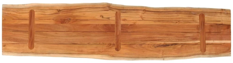Stalviršis, 160x40x3,8cm, akacijos masyvas, su gyvu kraštu
